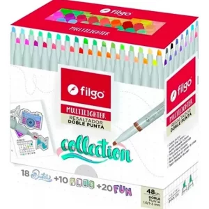 MARC. RESALTADOR FILGO DOBLE PUNTA X 48