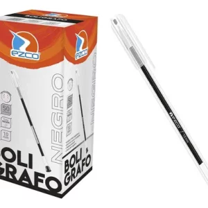 BOLIGRAFO EZCO 1 MM CAJA X 50 NEGRO