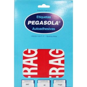 ETIQUETAS PEGASOLA FRAGIL/ENVIO