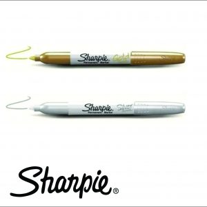 MARCADOR SHARPIE FINO **ORO/PLATA**