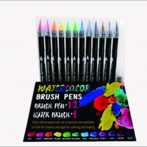 MARCADORES NUWA WATERCOLOR BRUSH X 12